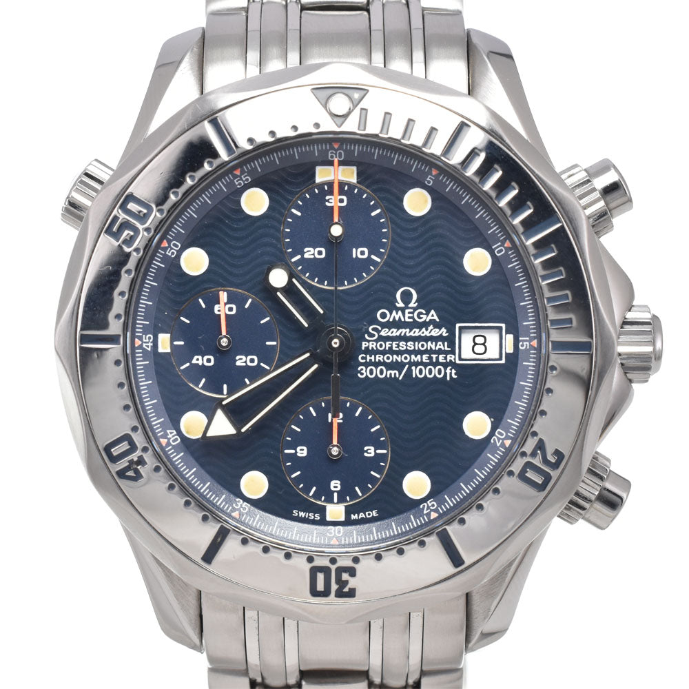 Omega Seamaster Diver 300M Chronometer Chronograph Automatic Stainless Steel Watch (Pre-Owned)