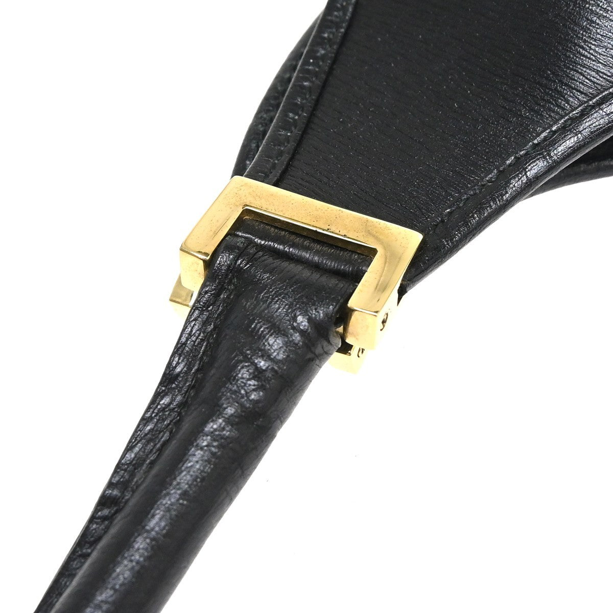 Gucci Vintage Jackie Leather Black Leather Handbag (Pre-Owned)