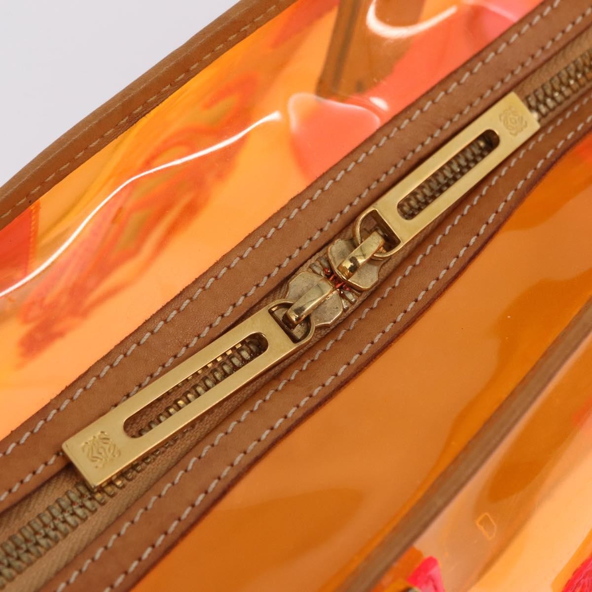 Loewe Amazona Pvc Orange Plastic_Glass Handbag (Pre-Owned)