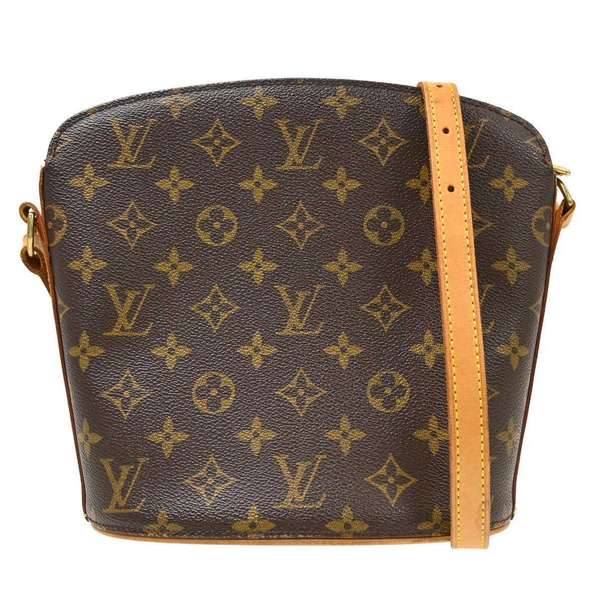 Louis Vuitton Drouot Monogram Canvas Brown Canvas Shoulder Bag Bag (Pre-Owned)
