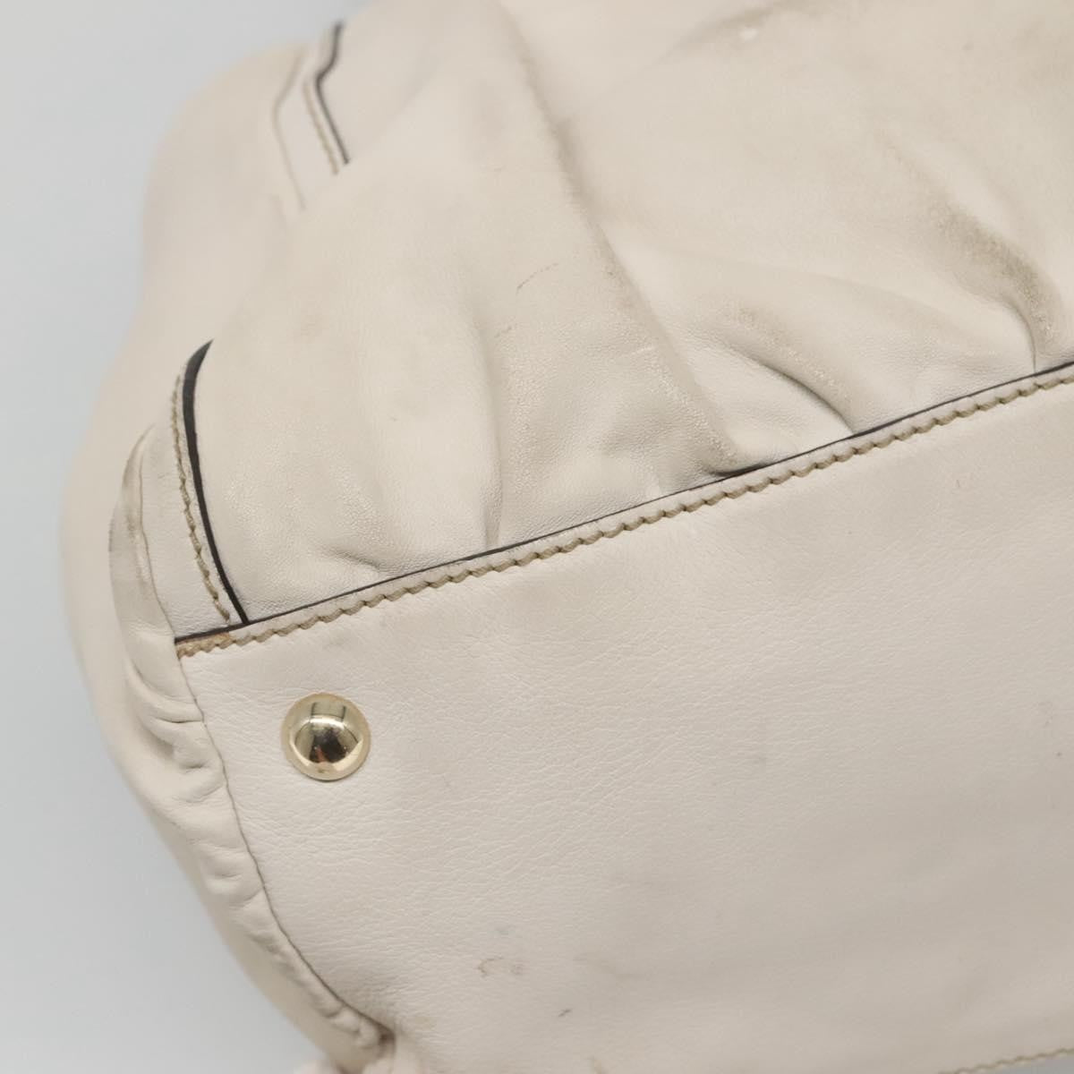 Gucci D-Ring Guccissima Leather Beige Leather Tote Bag Bag (Pre-Owned)