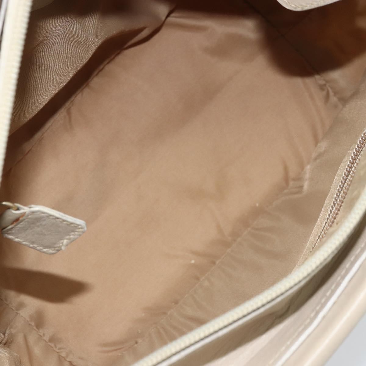 Celine Handbag Nylon Beige Nylon Handbag (Pre-Owned)