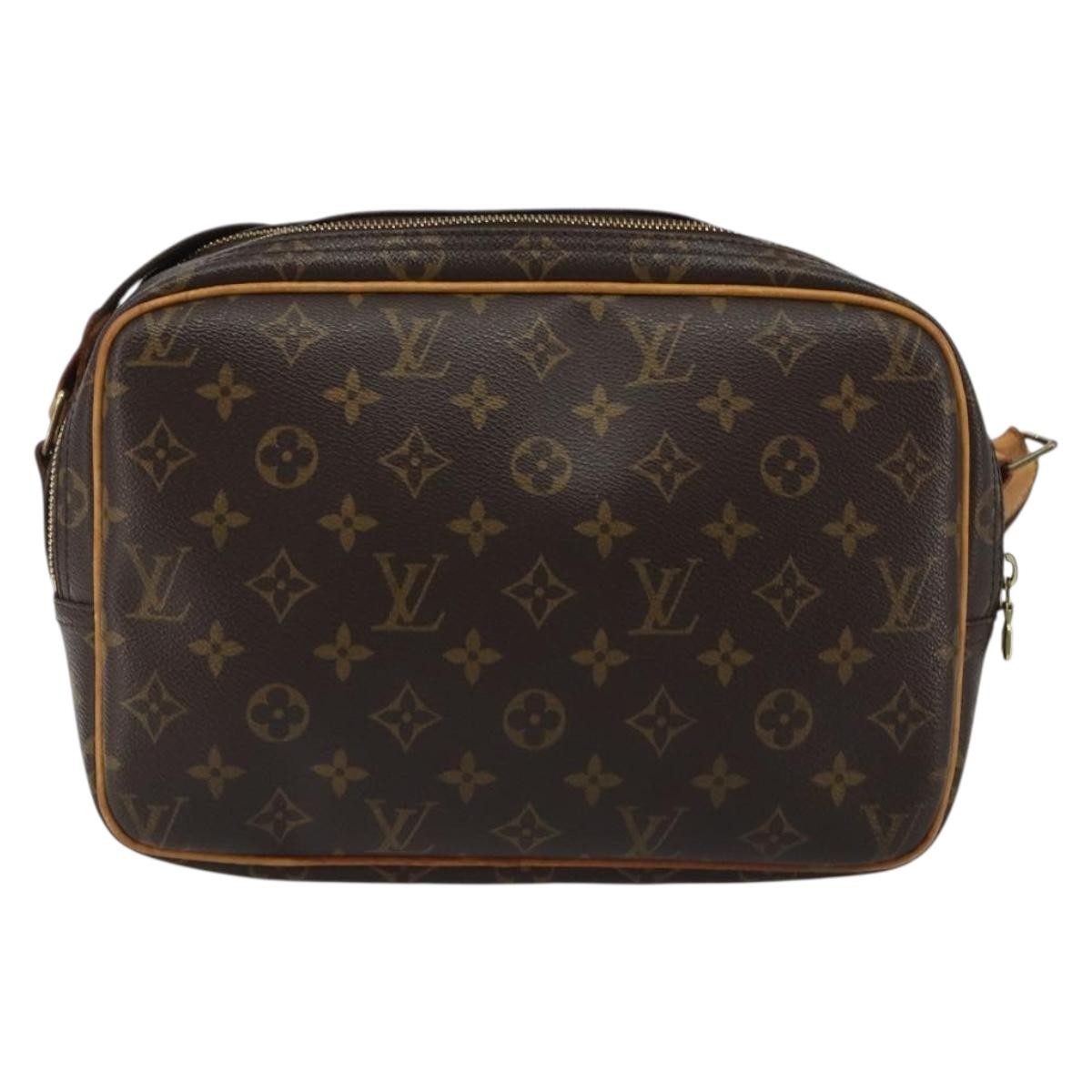 Louis Vuitton Reporter Monogram Canvas Brown Canvas Handbag (Pre-Owned)