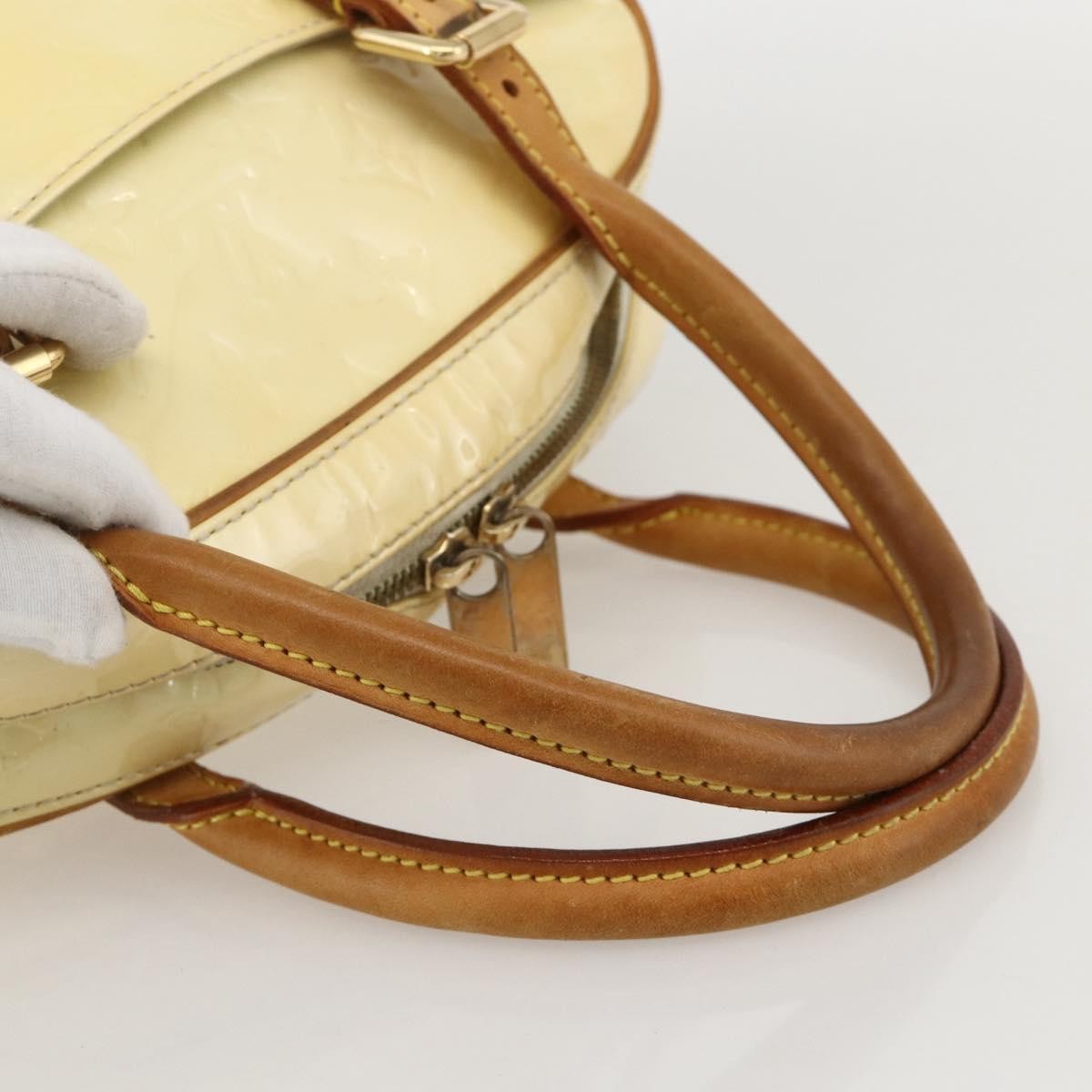 Louis Vuitton Summit Drive Monogram Vernis Yellow Patent_Leather Handbag (Pre-Owned)