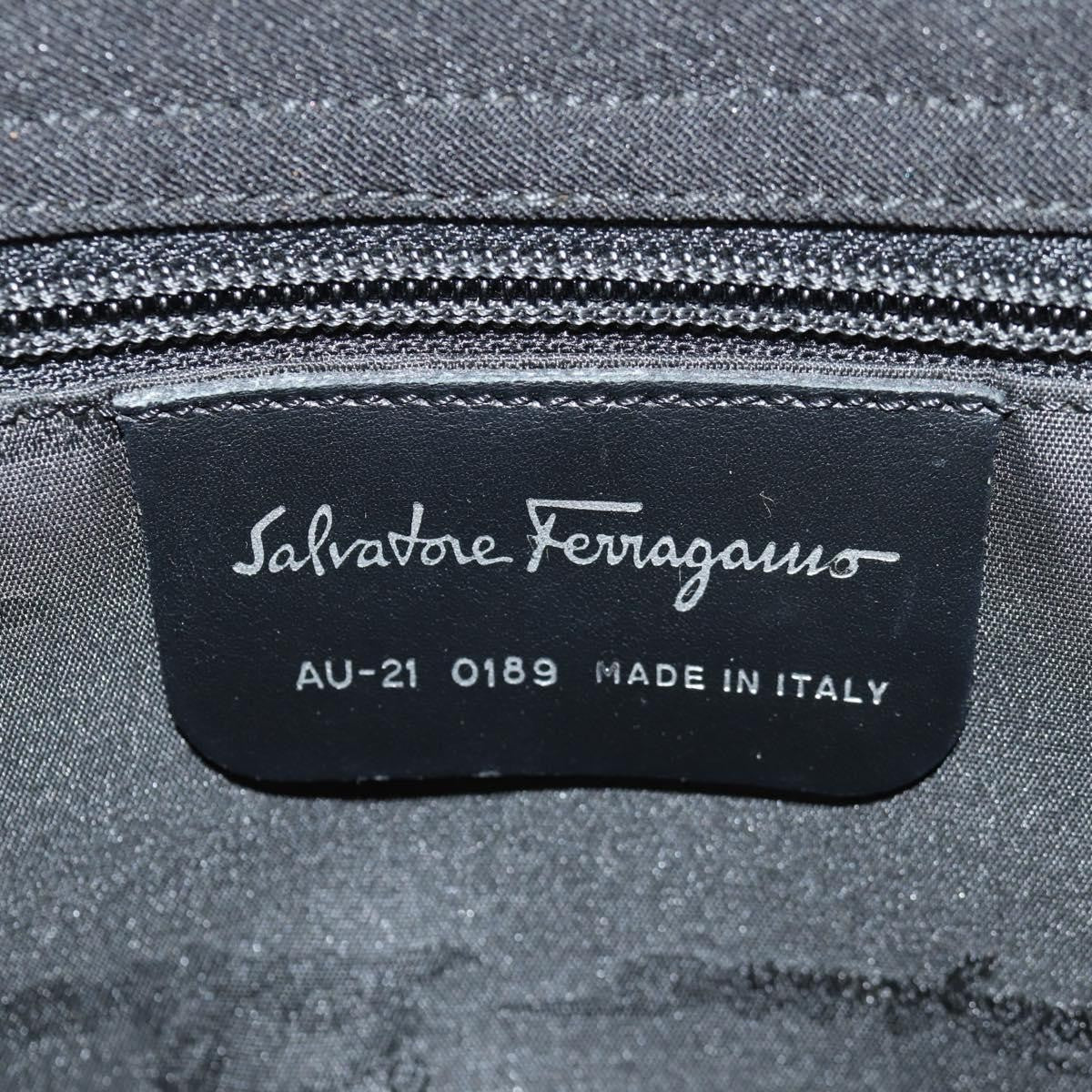Salvatore Ferragamo Vintage Nylon Black Nylon Shoulder Bag Bag (Pre-Owned)