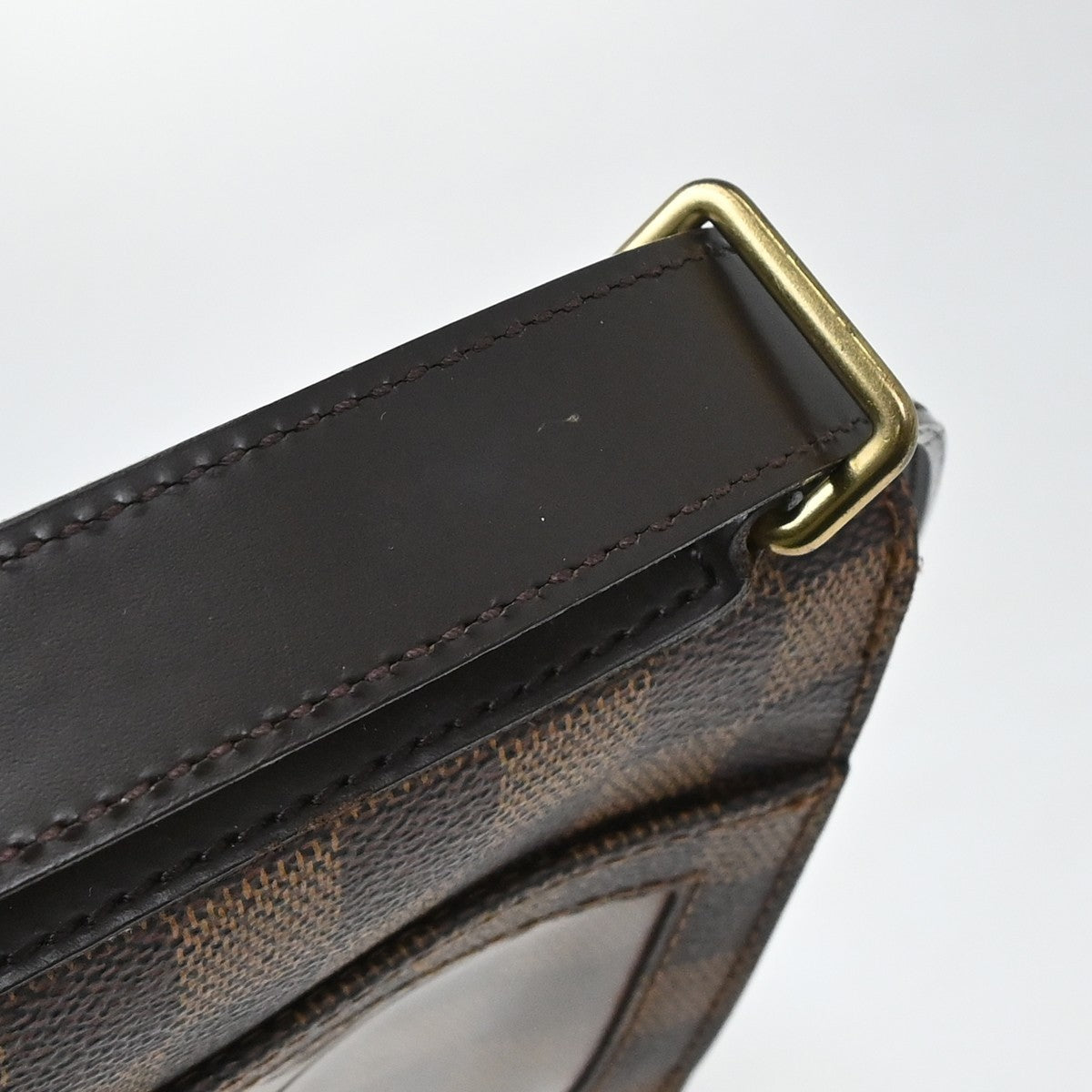 Louis Vuitton Portobello Messenger Damier Ebene Brown Canvas Clutche & Pouche Bag (Pre-Owned)