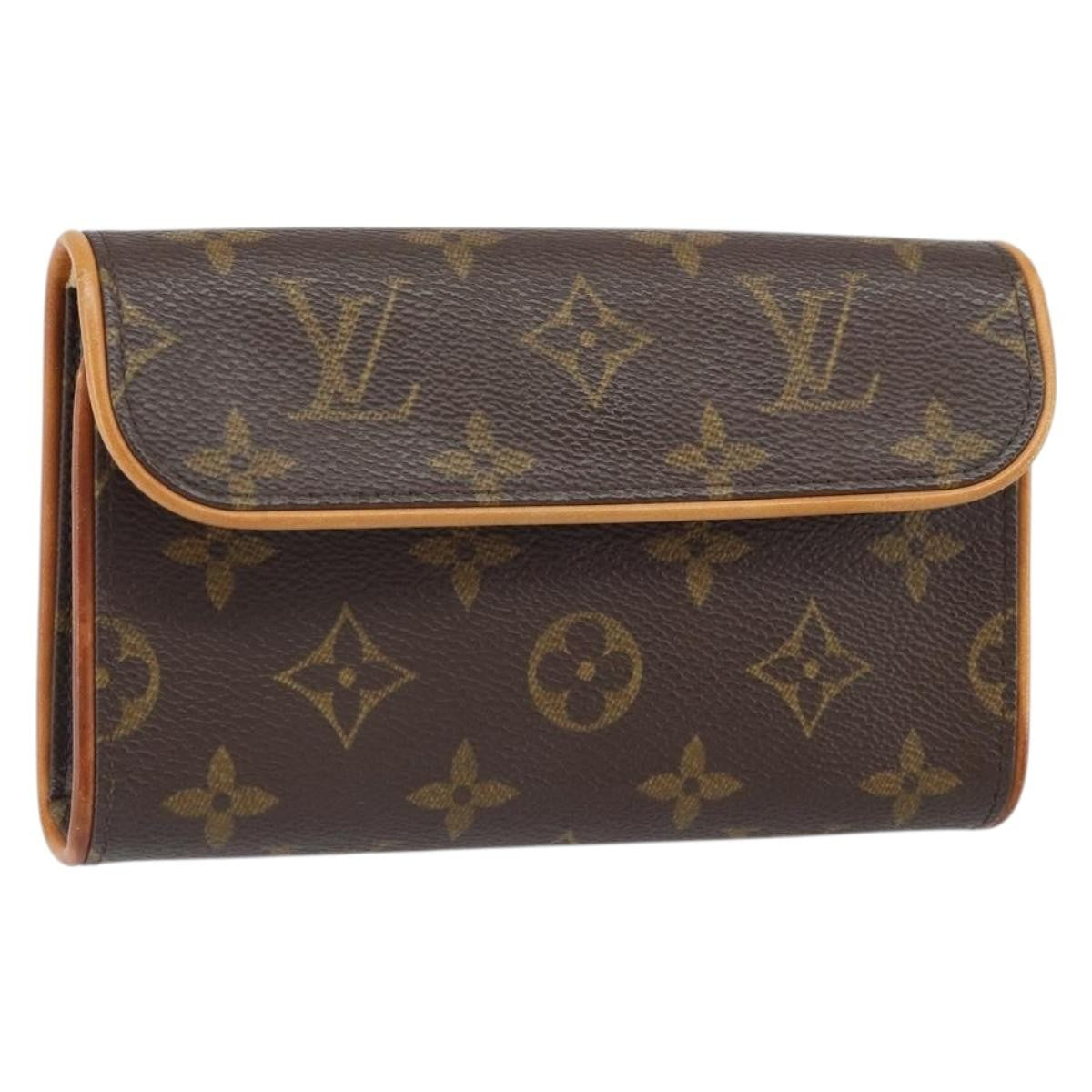 Louis Vuitton Florentine Pochette Canvas Brown Canvas Clutche & Pouche Bag (Pre-Owned)