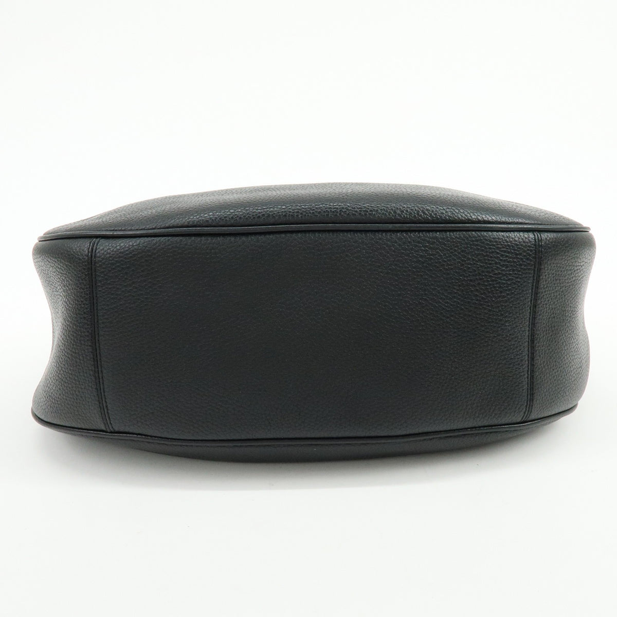 Coach Shoulder Leather Black Leather Handbag (Pre-Owned)