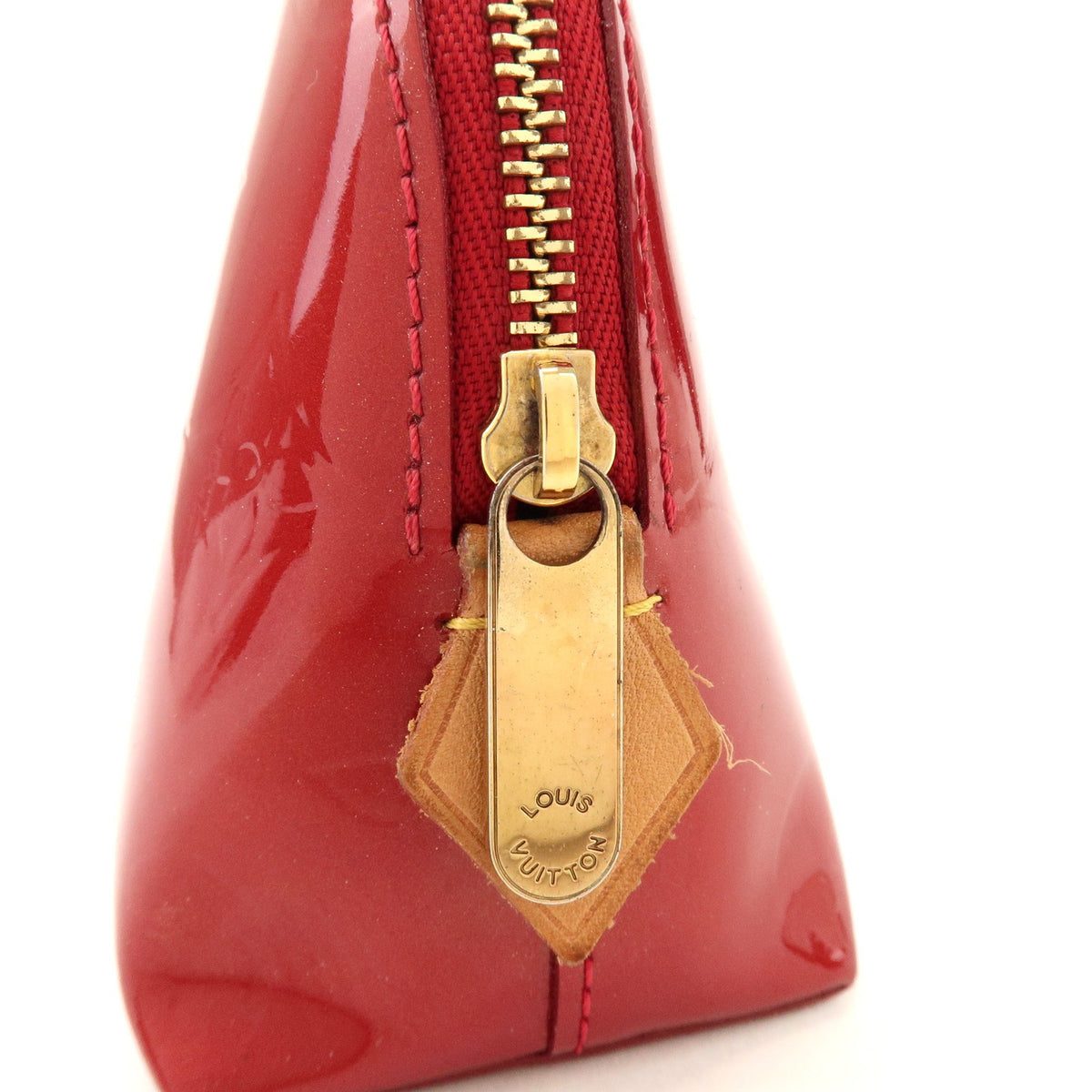 Louis Vuitton Cosmetic Monogram Vernis Red Patent_Leather Toiletry Case Accessory (Pre-Owned)