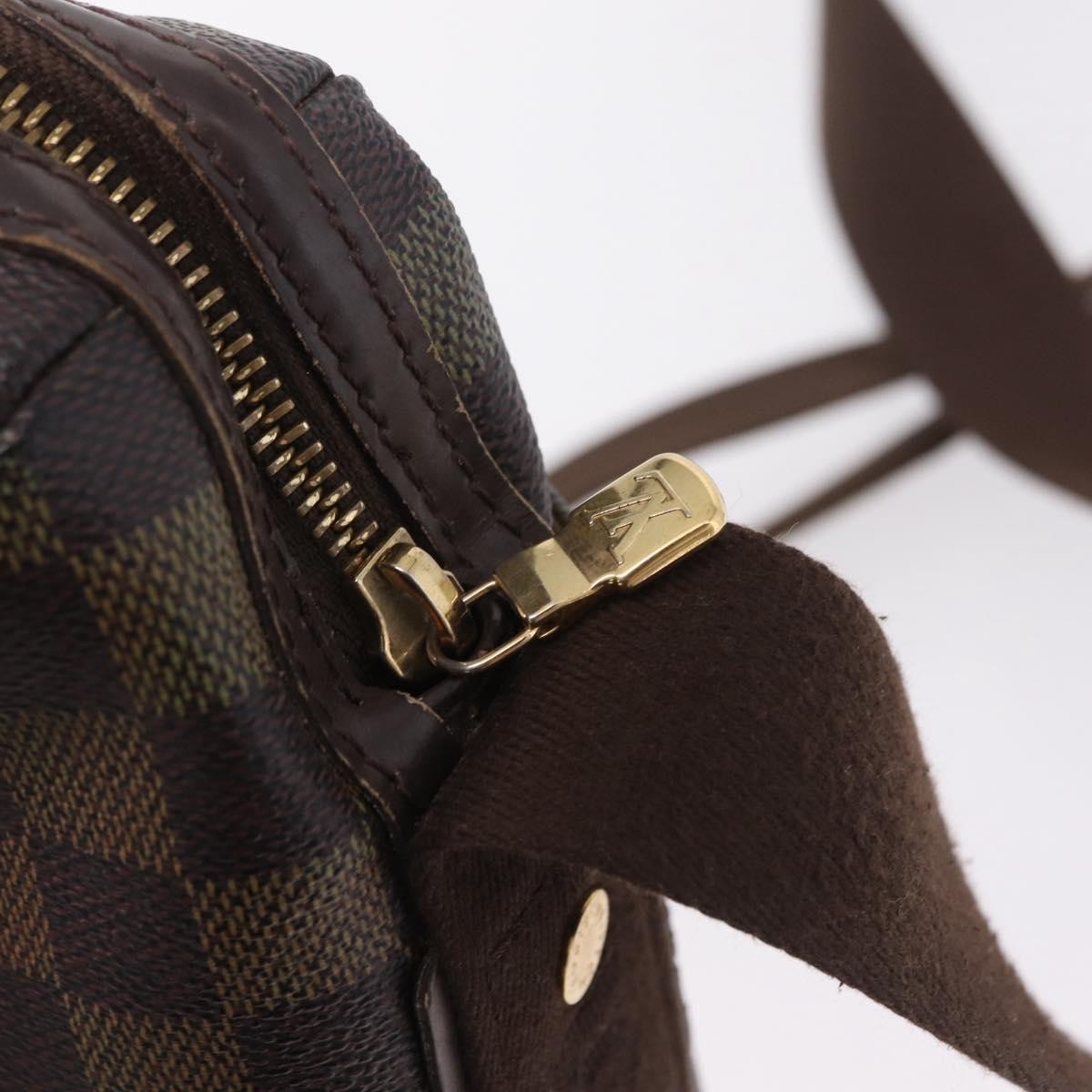 Louis Vuitton Trotteur Beaubourg Damier Brown Canvas Handbag (Pre-Owned)