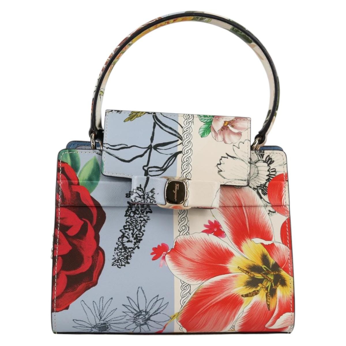 Salvatore Ferragamo Vala Leather Multicolour Leather Handbag (Pre-Owned)
