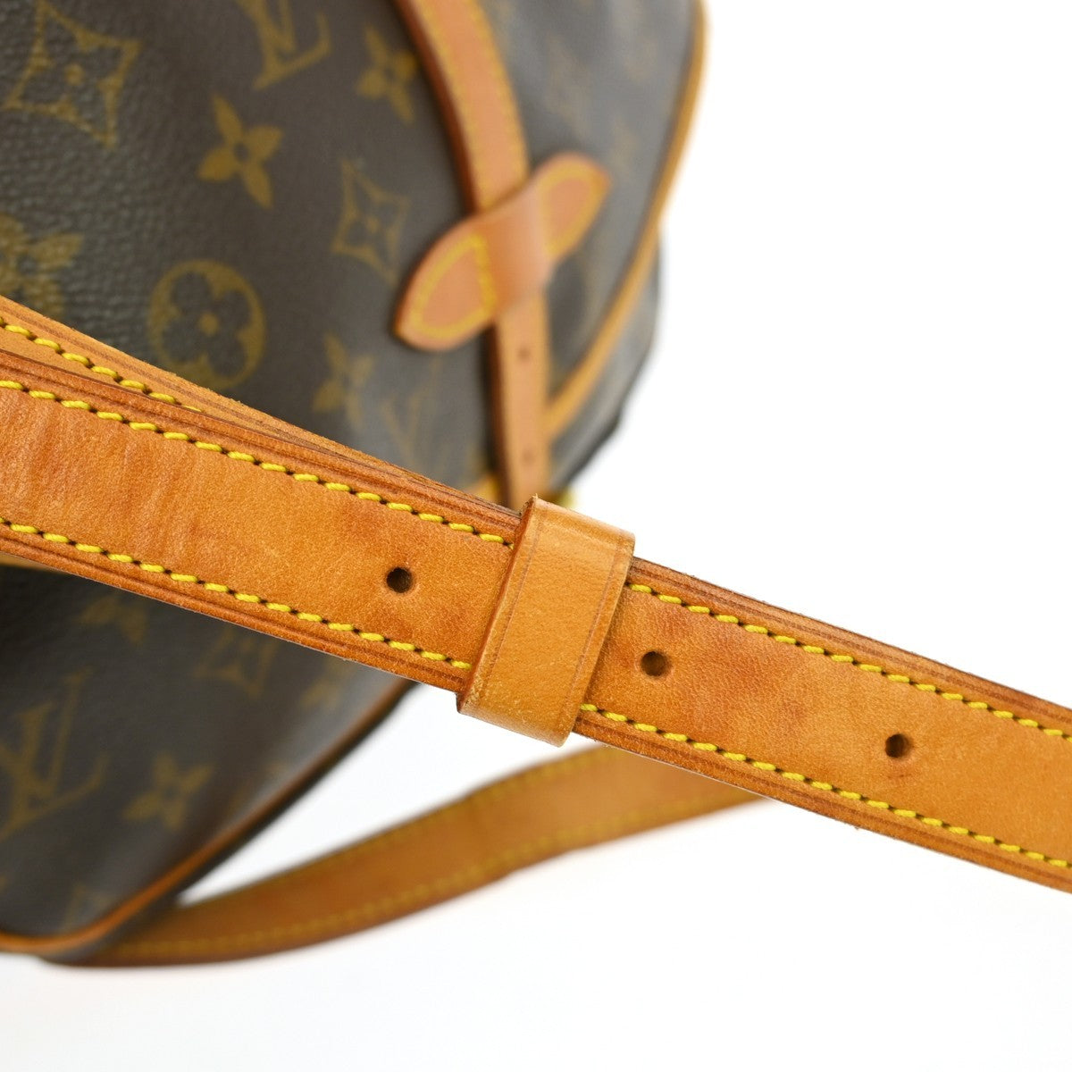 Louis Vuitton Saumur Monogram Brown Canvas Shoulder Bag Bag (Pre-Owned)
