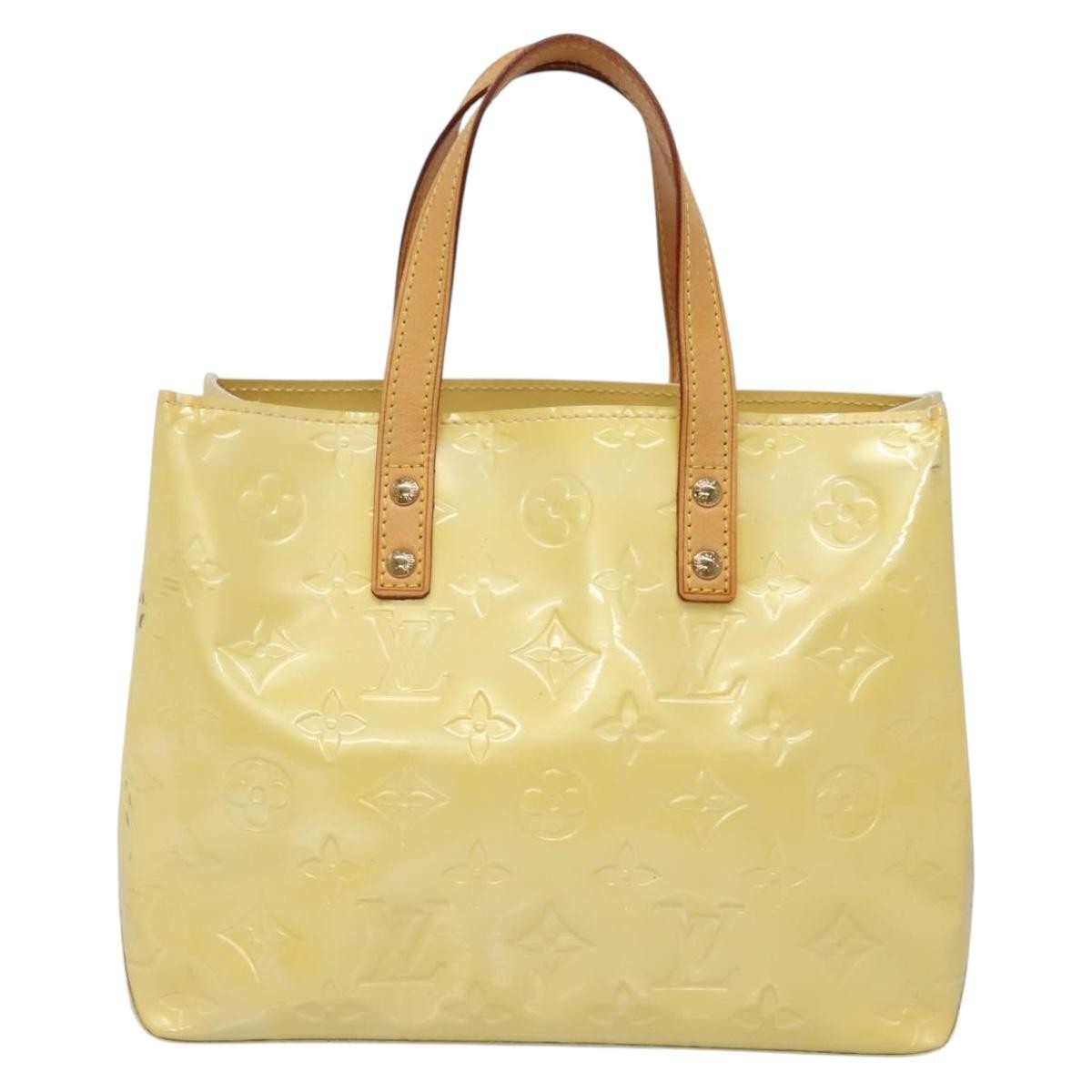 Louis Vuitton Reade Monogram Vernis Ecru Patent_Leather Bag (Pre-Owned)