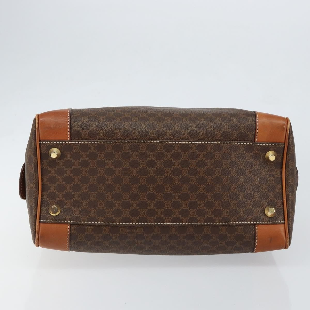 Celine Macadam Macadam With Leather Brown Canvas Shoulder Bag Bag (Pre-Owned)