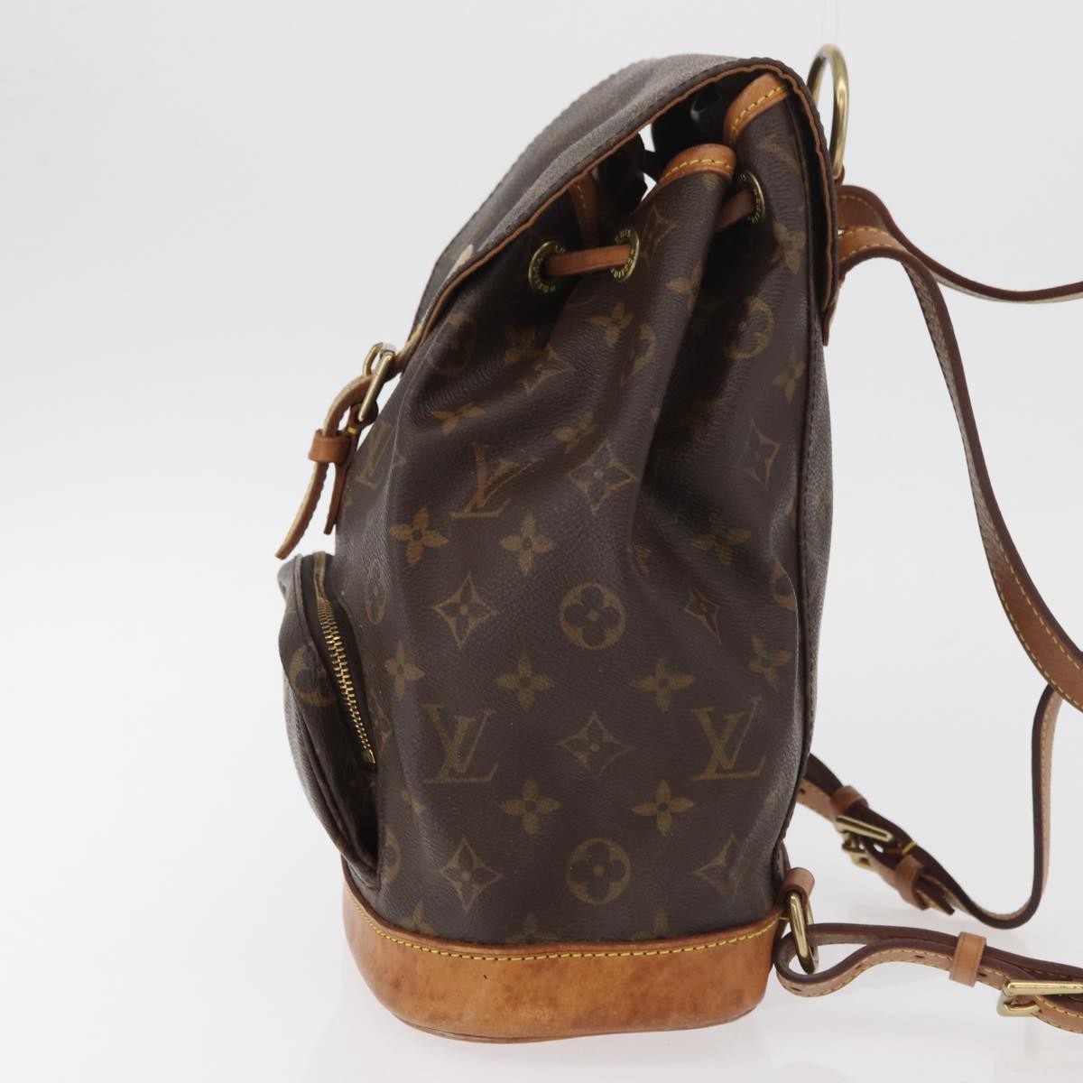 Louis Vuitton Vintage Montsouris Monogram Canvas Brown Canvas Backpack Bag (Pre-Owned)