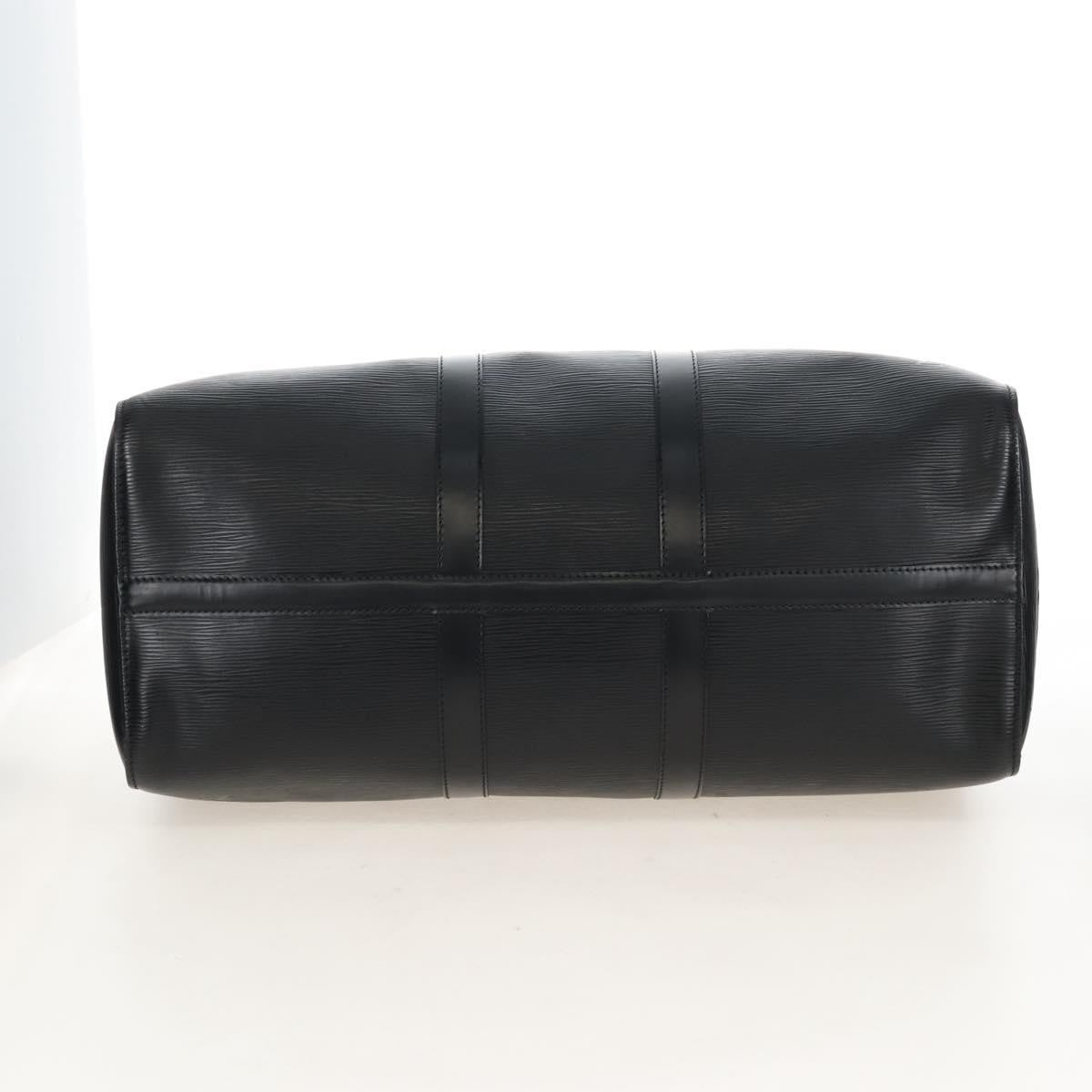 Louis Vuitton Keepall Epi Leather Black Leather Travel Bag Bag (Pre-Owned)