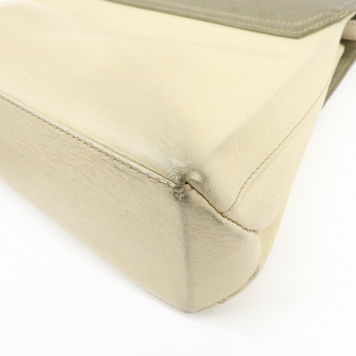 Loewe Vintage Velazquez Top Handle Leather Beige Leather Handbag (Pre-Owned)