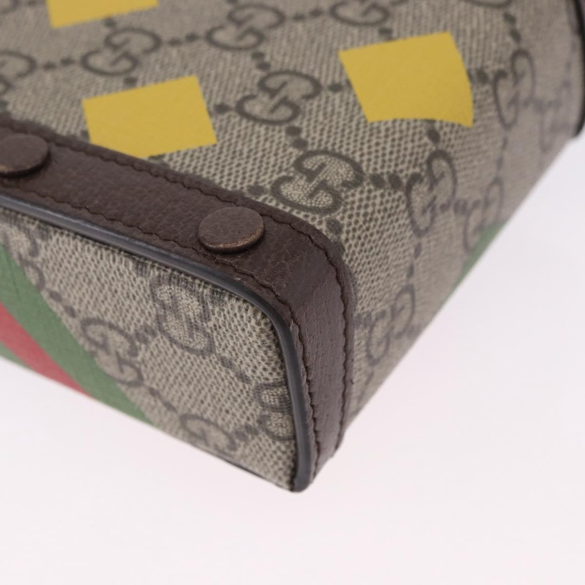 Gucci Horsebit 1955 Printed Gg Coated Canvas Beige Canvas Crossbody Bag Bag (Pre-Owned)