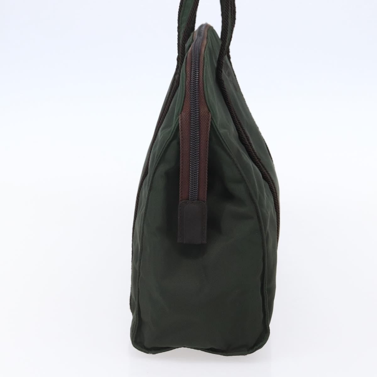 Prada Vintage Tote Tessuto Khaki Nylon Tote Bag Bag (Pre-Owned)