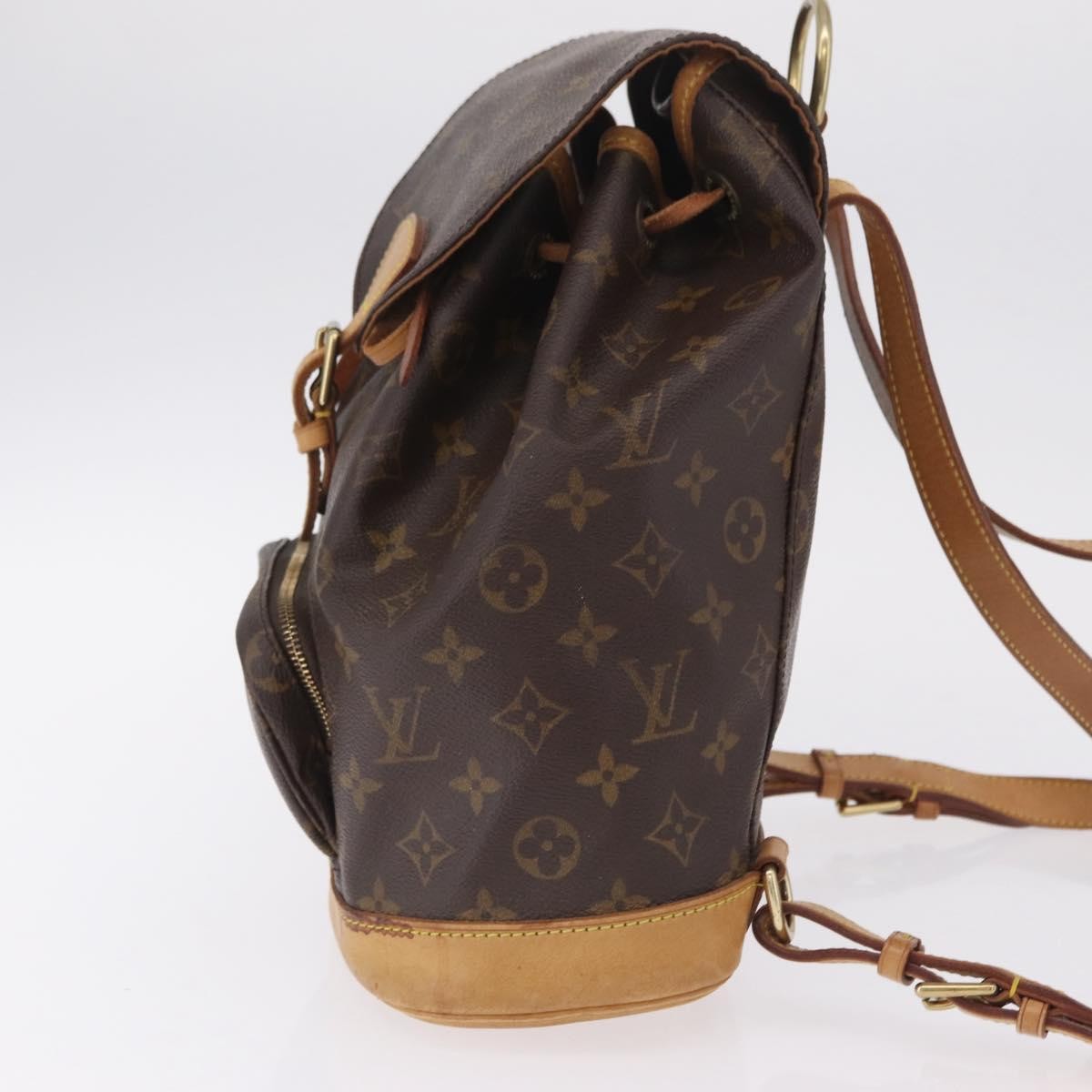 Louis Vuitton Vintage Montsouris Monogram Canvas Brown Canvas Backpack Bag (Pre-Owned)