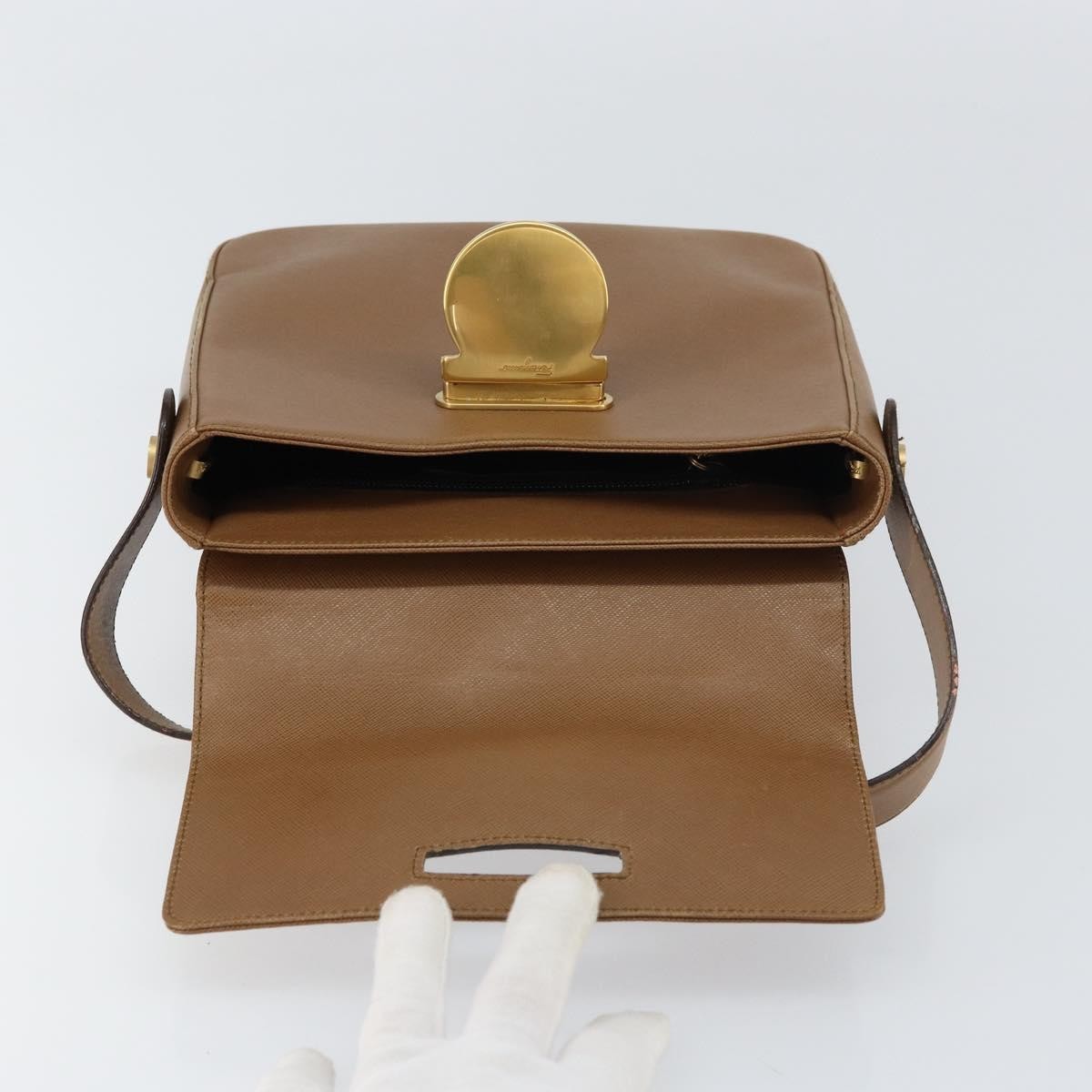 Salvatore Ferragamo Vintage Leather Brown Leather Handbag (Pre-Owned)