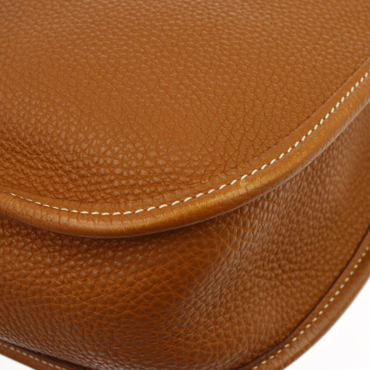 Hermes Evelyne Bag Gen I Togo Gold Leather Handbag (Pre-Owned)