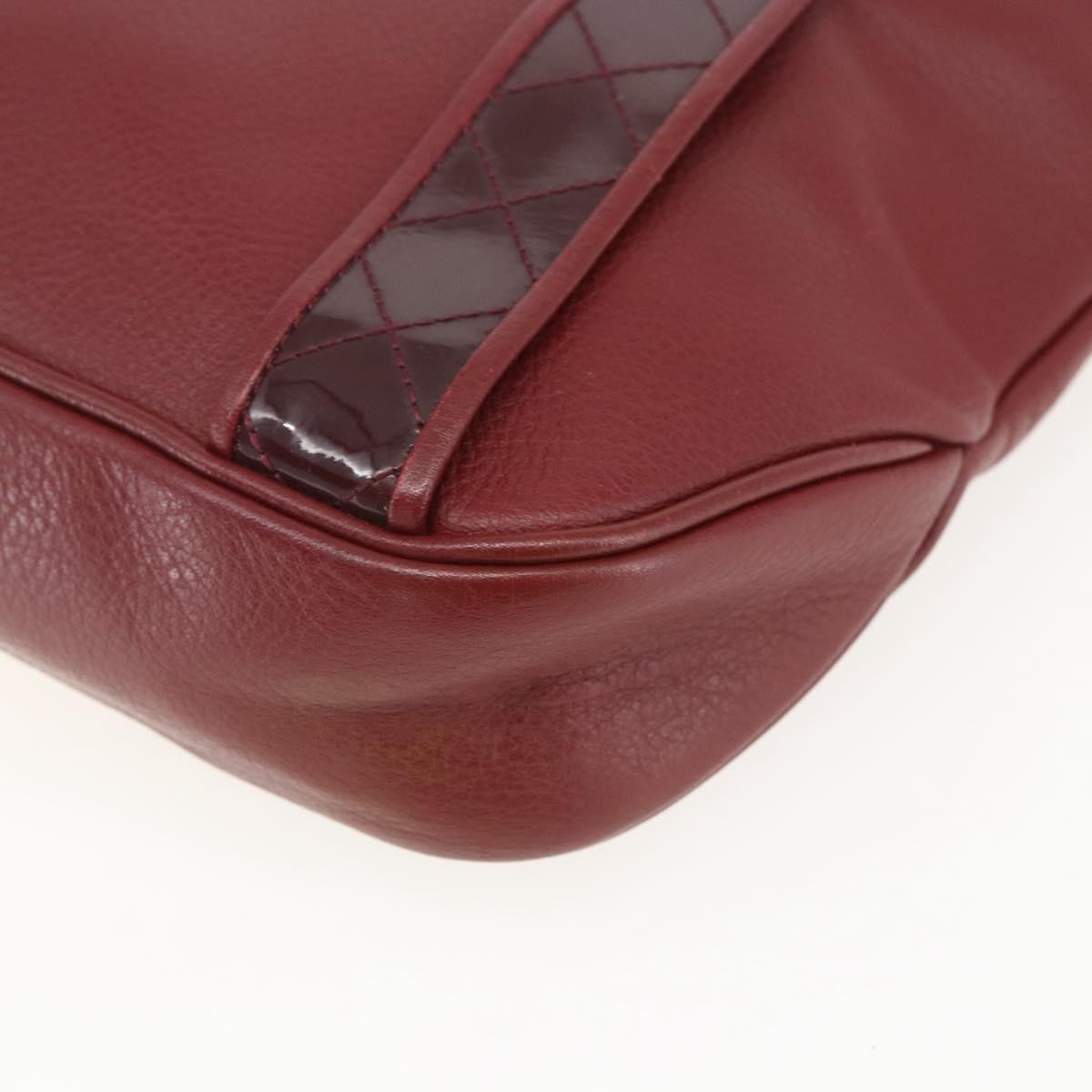 Burberry Vintage Leather Red Leather Shoulder Bag Bag (Pre-Owned)