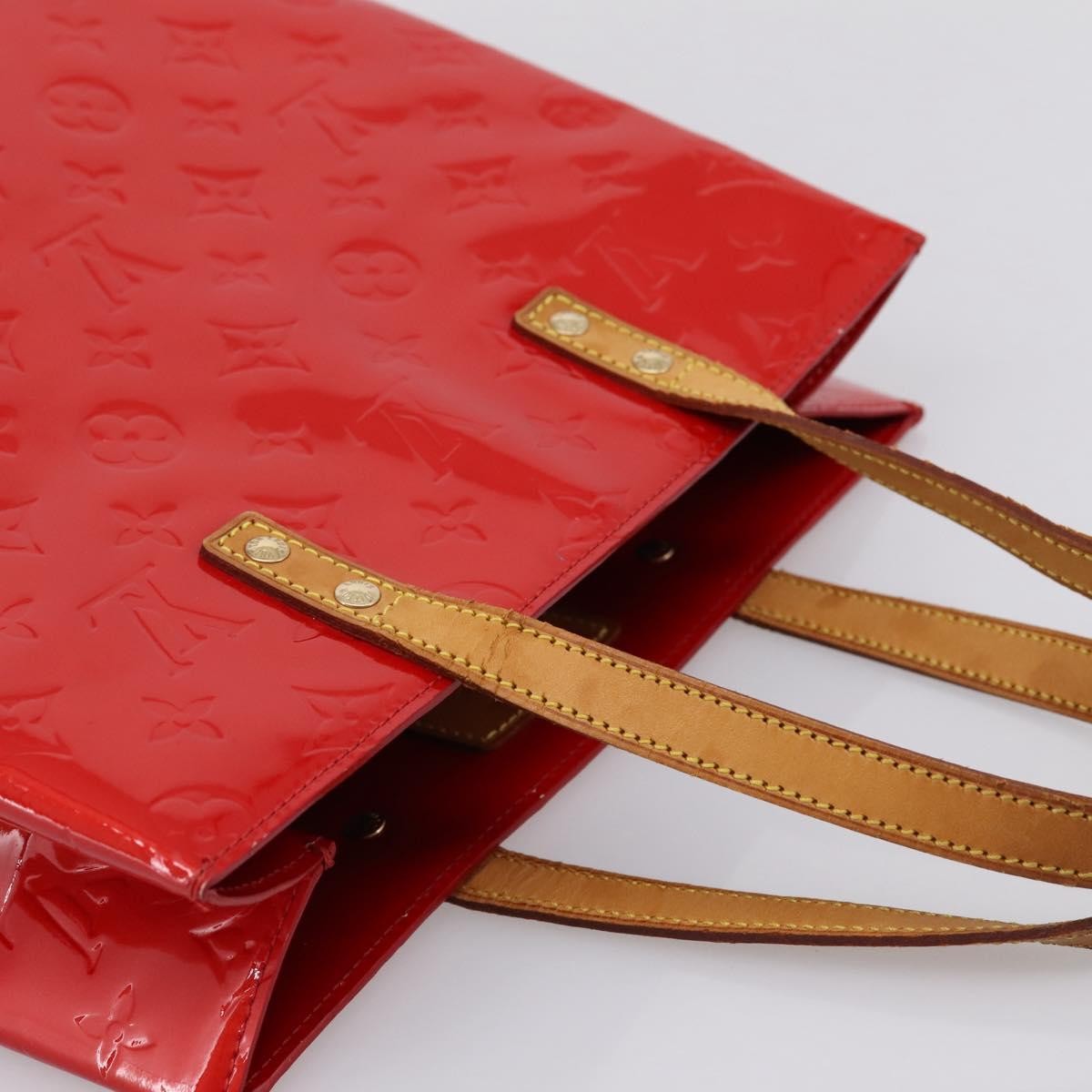 Louis Vuitton Reade Monogram Vernis Red Patent_Leather Handbag (Pre-Owned)