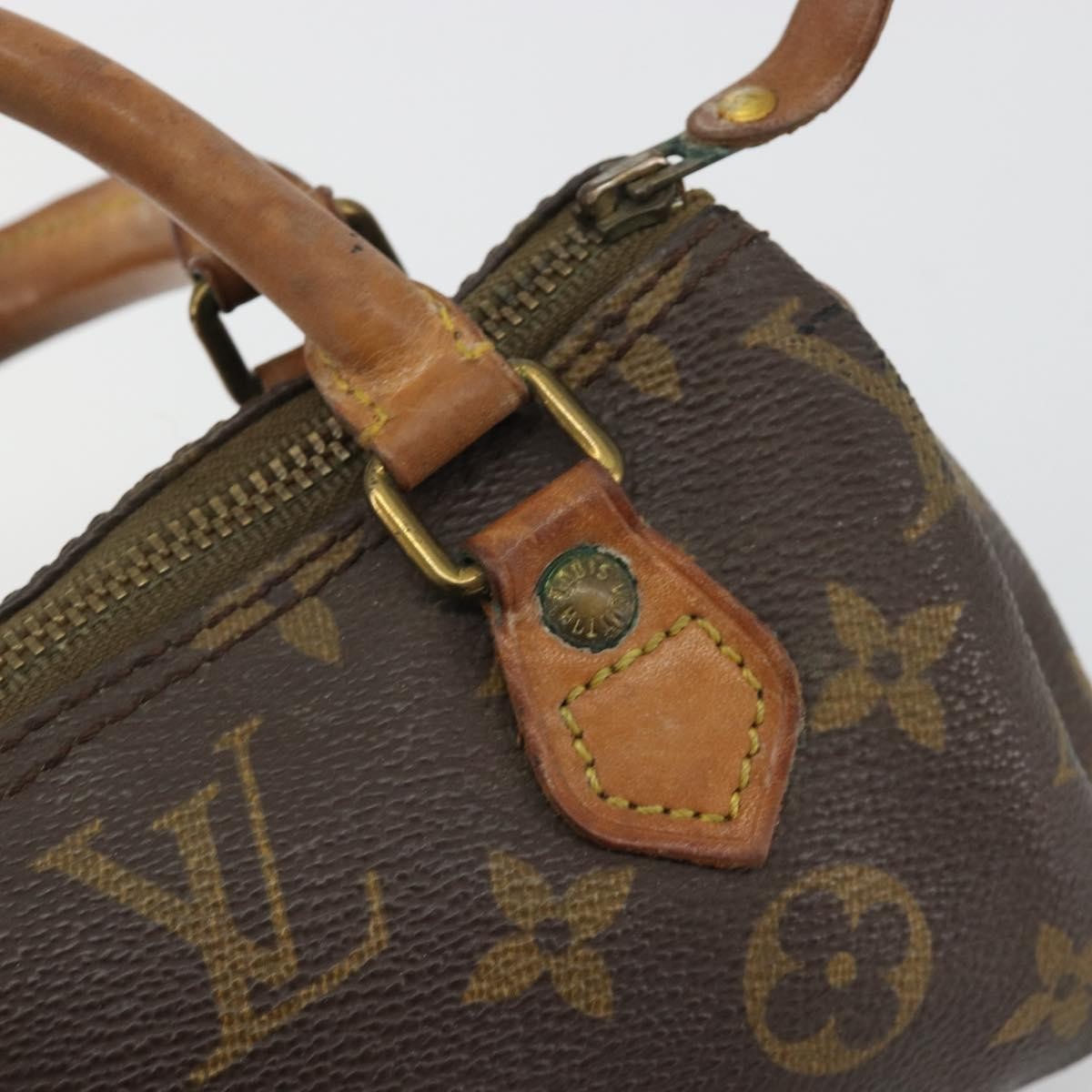 Louis Vuitton Speedy Mini Hl Monogram Canvas Brown Canvas Handbag (Pre-Owned)