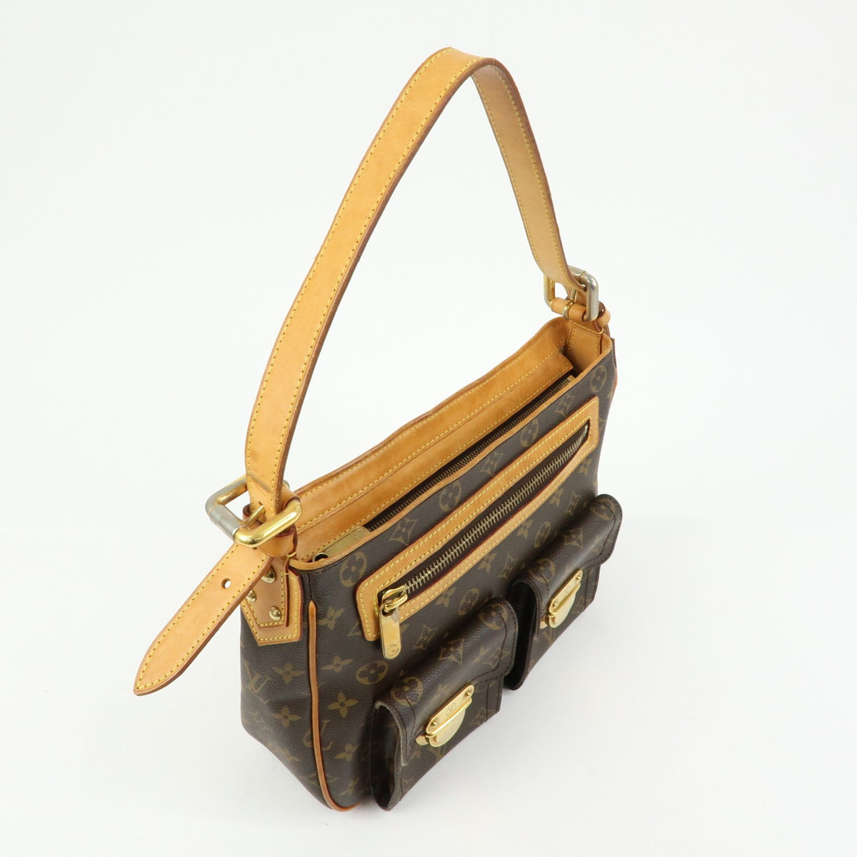 Louis Vuitton Hudson Monogram Canvas Brown Canvas Handbag (Pre-Owned)