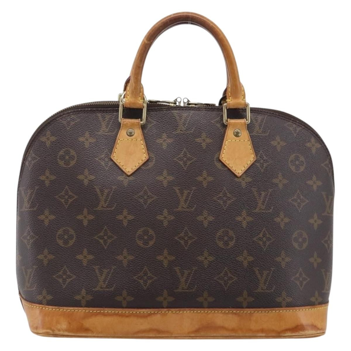 Louis Vuitton Alma Monogram Canvas Brown Canvas Handbag (Pre-Owned)