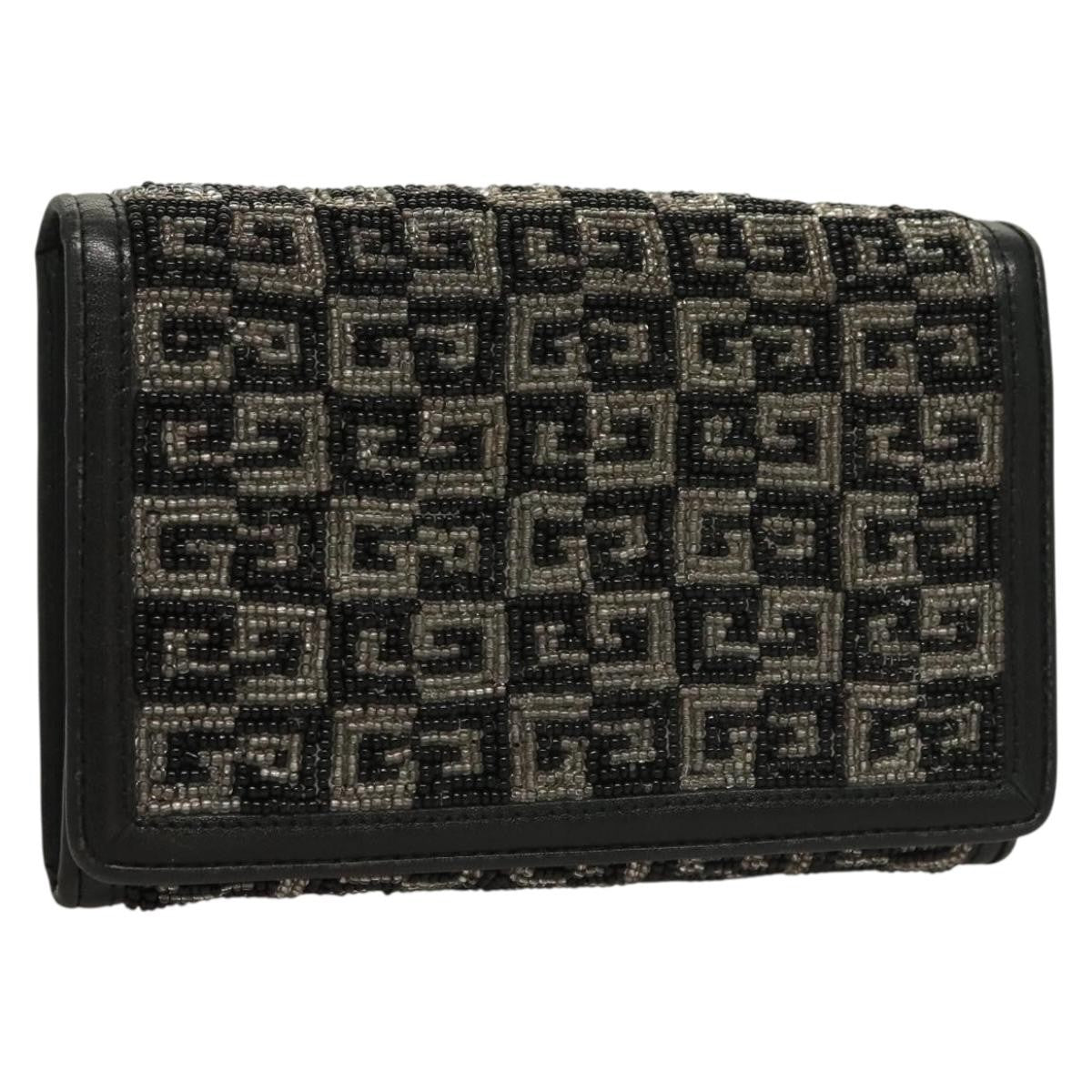 Givenchy Gv3 Leather Black Beads Wallets Accessory (Pre-Owned)