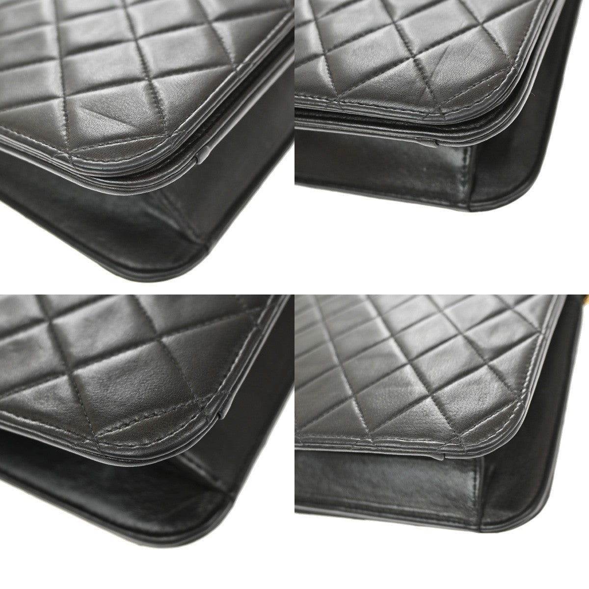 Chanel Cc Full Flap Wallet On Chain Quilted Caviar Black Leather Crossbody Bag Bag (Pre-Owned)