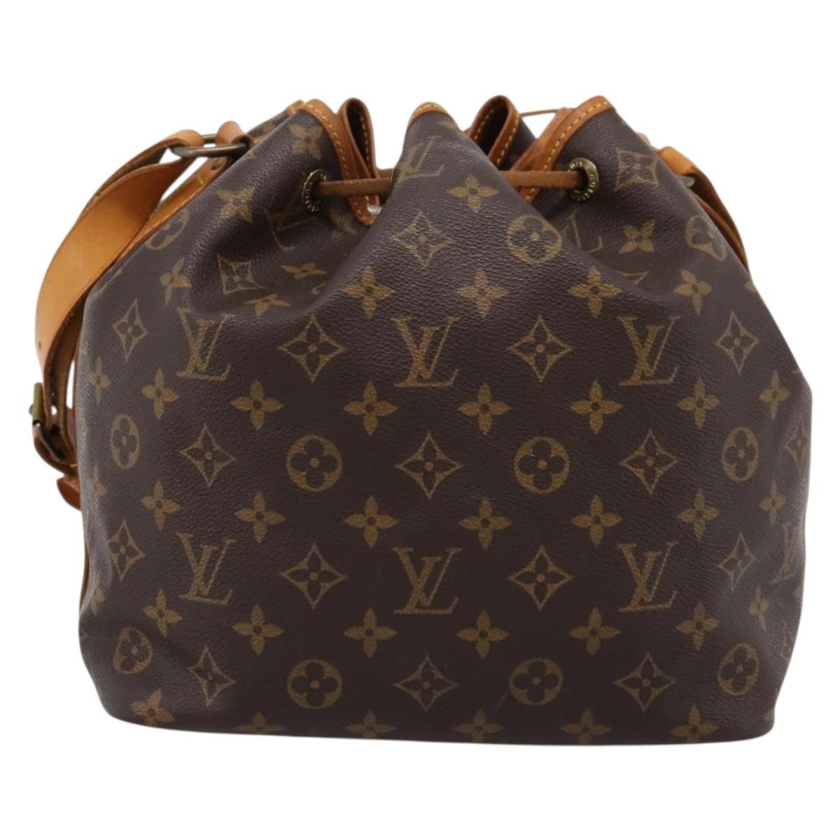 Louis Vuitton Petit Noe Monogram Canvas Brown Canvas Handbag (Pre-Owned)