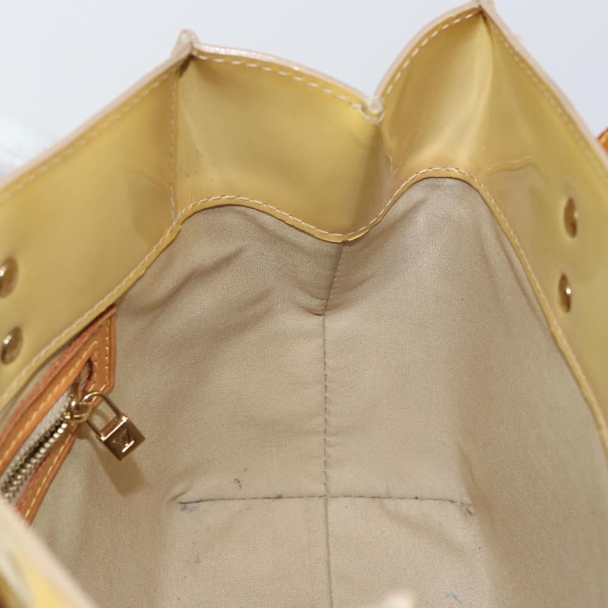 Louis Vuitton Reade Monogram Vernis Beige Patent_Leather Bag (Pre-Owned)