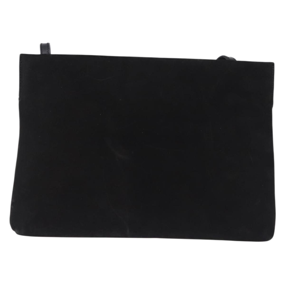 Salvatore Ferragamo Vala Suede Black Suede Shoulder Bag Bag (Pre-Owned)