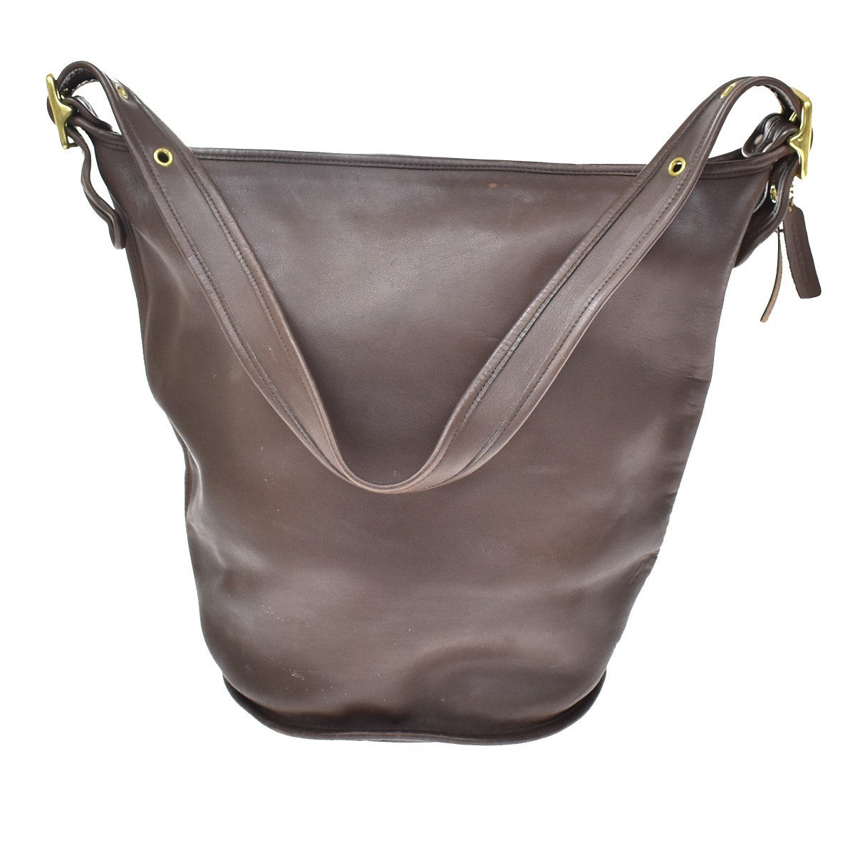 Coach Shoulder Leather Brown Leather Handbag (Pre-Owned)