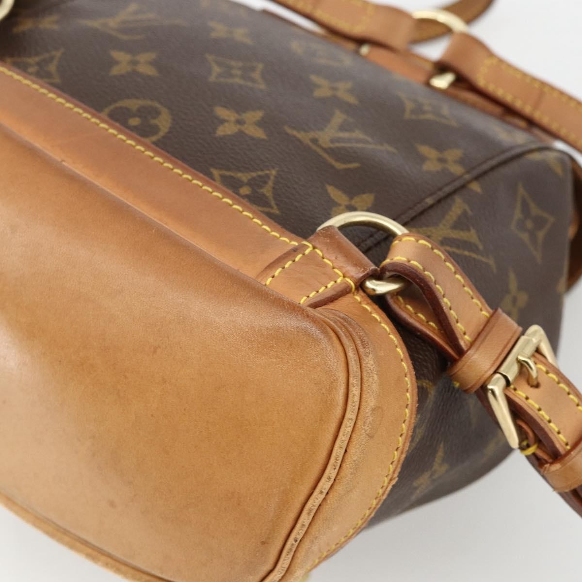 Louis Vuitton Vintage Montsouris Monogram Canvas Brown Canvas Backpack Bag (Pre-Owned)