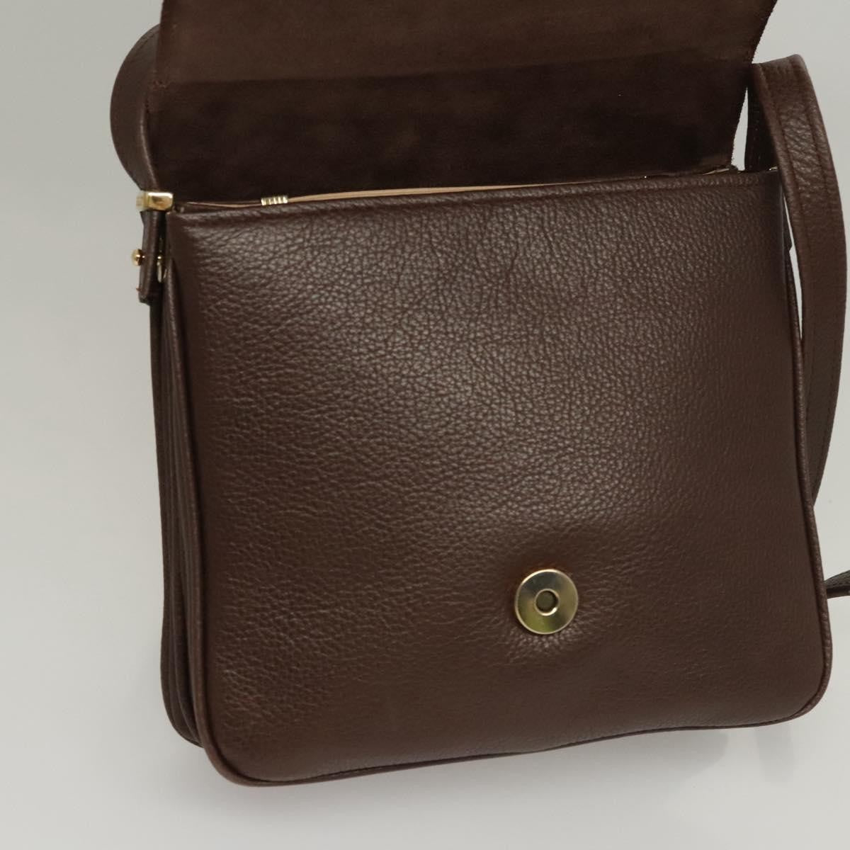 Bally Vintage Leather Brown Leather Shoulder Bag Bag (Pre-Owned)