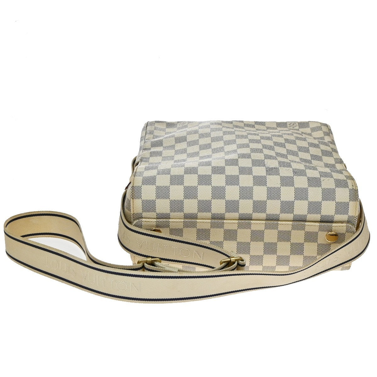 Louis Vuitton Naviglio Damier White Canvas Shoulder Bag Bag (Pre-Owned)