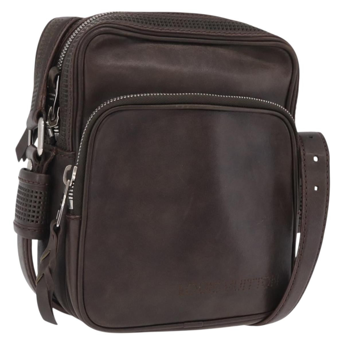 Louis Vuitton Bequia Trotter Messenger Nomade Leather Brown Leather Handbag (Pre-Owned)