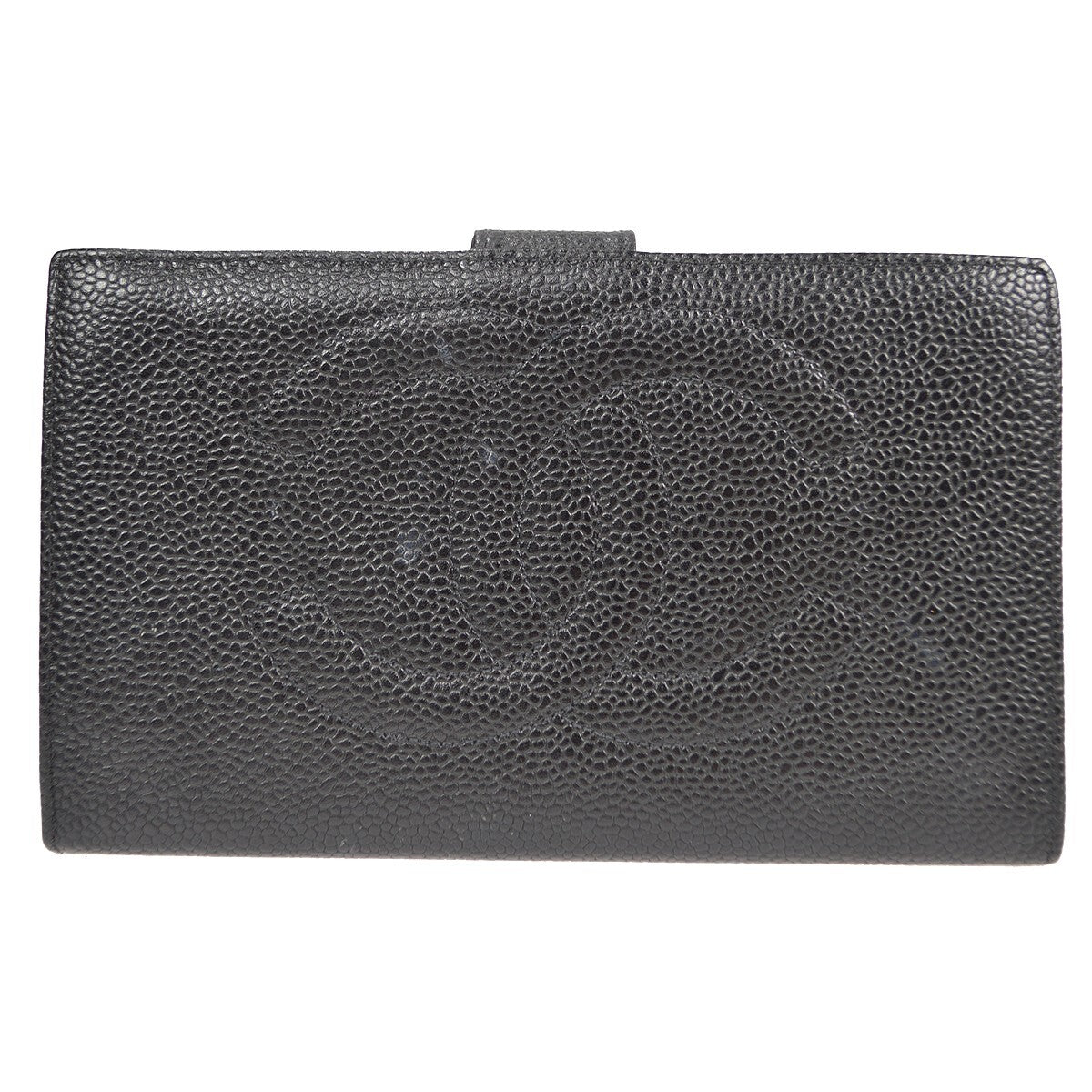Chanel Timeless Cc French Caviar Black Leather Wallets Accessory (Pre-Owned)