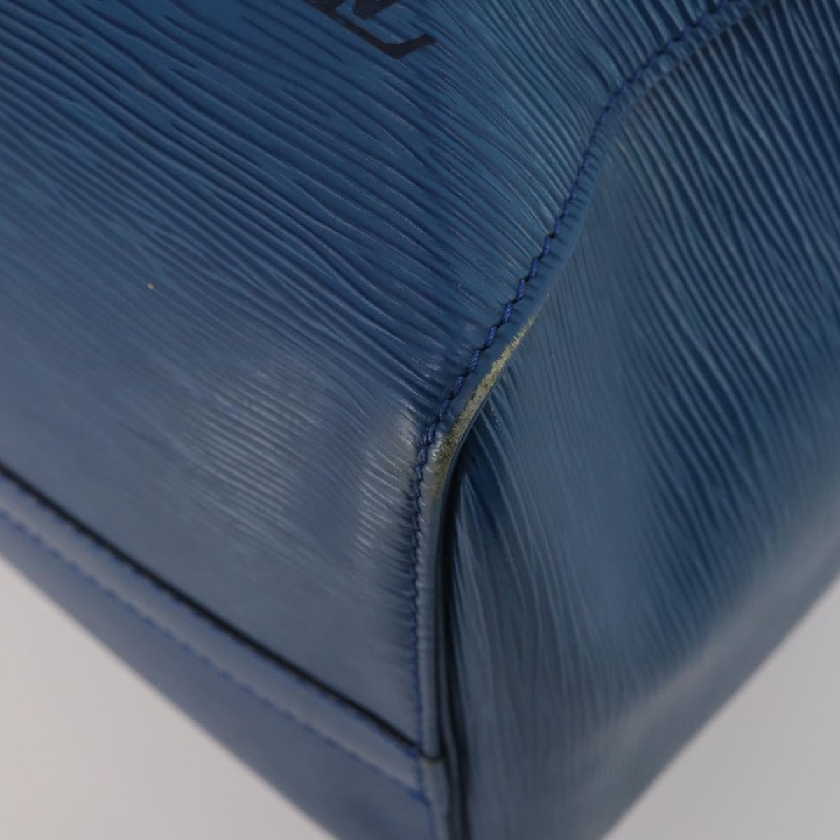 Louis Vuitton Keepall Bag Epi Leather Blue Leather Travel Bag Bag (Pre-Owned)