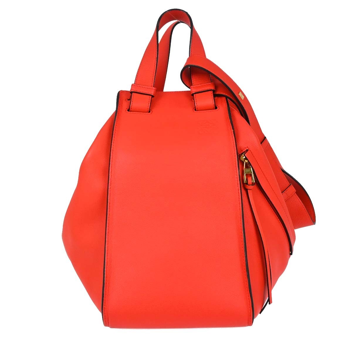 Loewe Hammock Leather Red Leather Handbag (Pre-Owned)