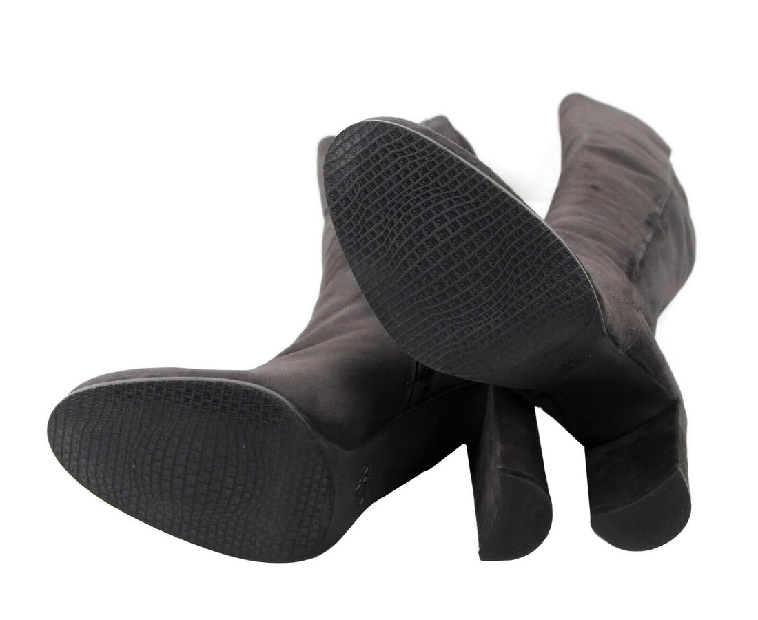 Stuart Weitzman Women's Alljill Anthracite Suede Over The Knee Boot