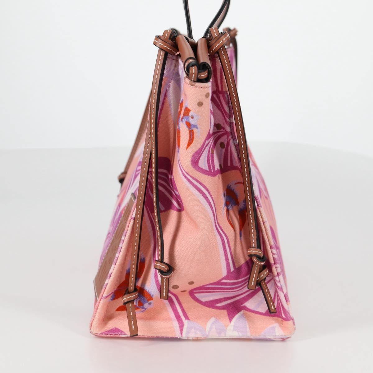 Loewe Paula's Ibiza Cushion Printed Canvas Pink Canvas Tote Bag Bag (Pre-Owned)
