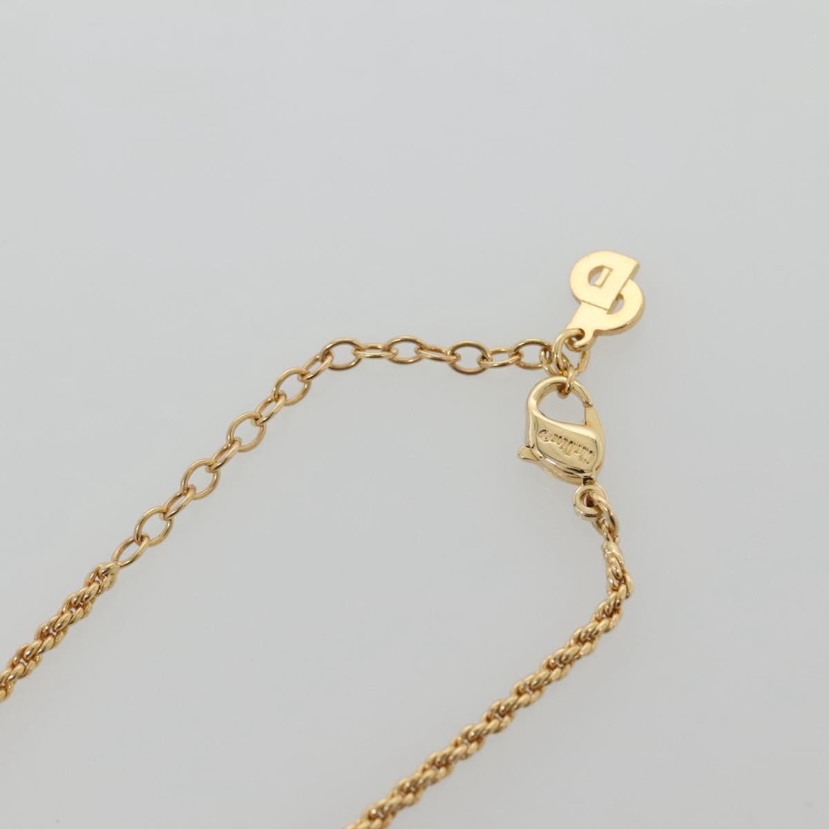 Christian Dior Logo Flower Metal Gold Metal Jewelry (Pre-Owned)