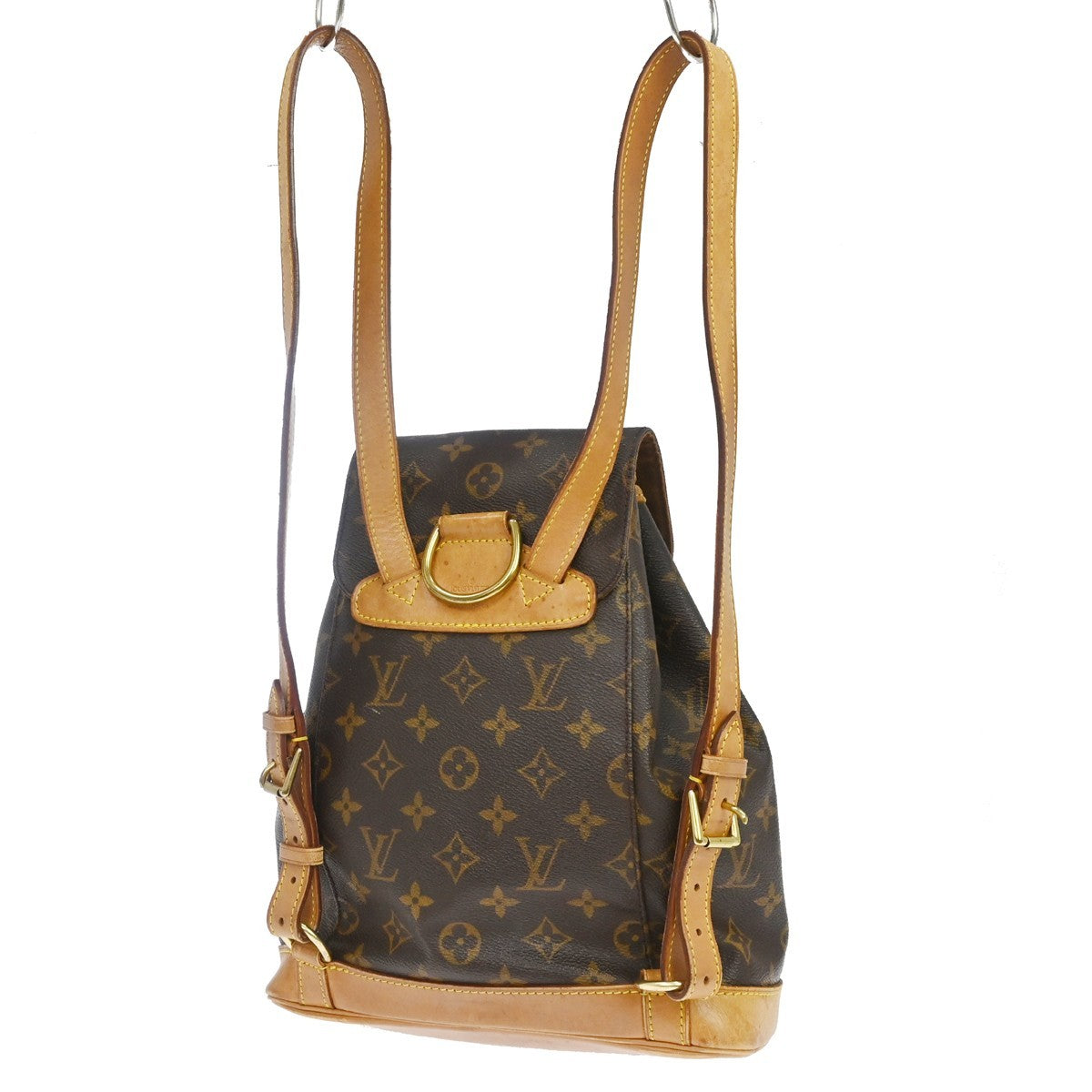 Louis Vuitton Vintage Montsouris Monogram Canvas Brown Canvas Backpack Bag (Pre-Owned)