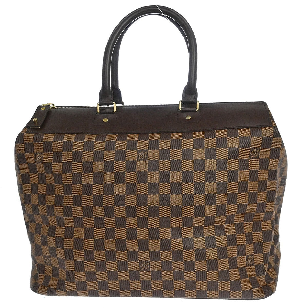 Louis Vuitton Greenwich Travel Damier Ebene Brown Canvas Handbag (Pre-Owned)
