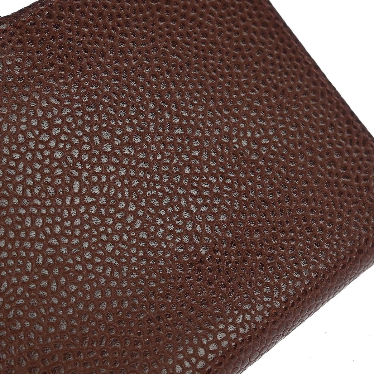 Chanel Cc Bifold Quilted Caviar Brown Leather Wallets Accessory (Pre-Owned)